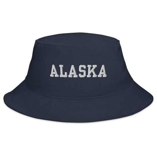 alaska navy bucket hat