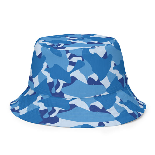 Blue Camouflage Bucket Hat