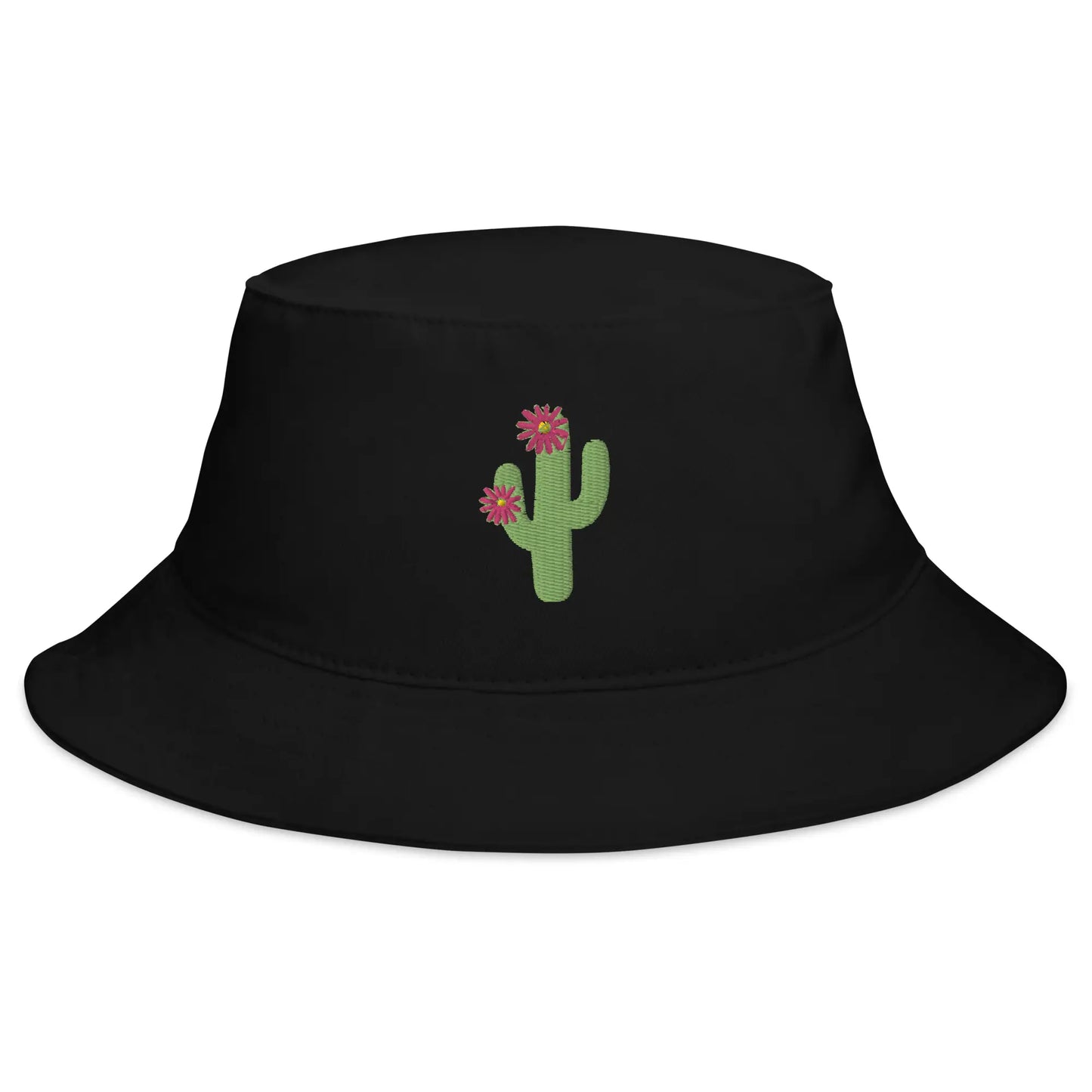 cactus black bucket hat