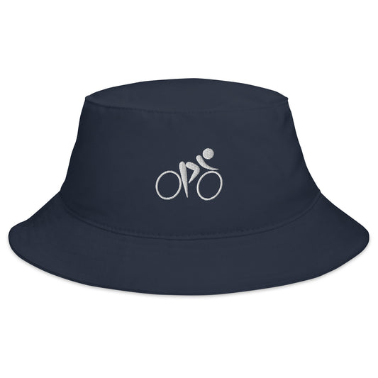cycling navy bucket hat