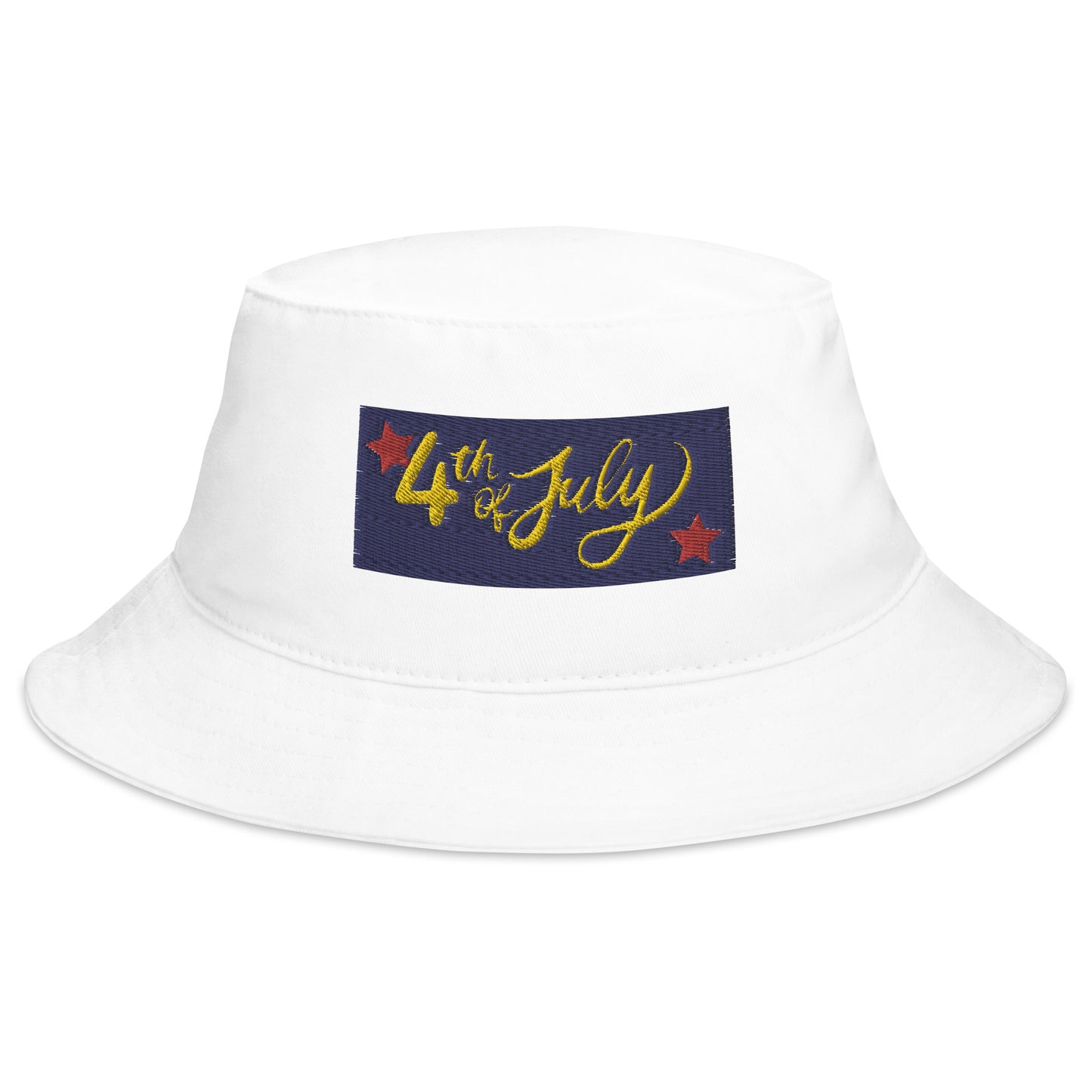 white Fourth of July Bucket Hat