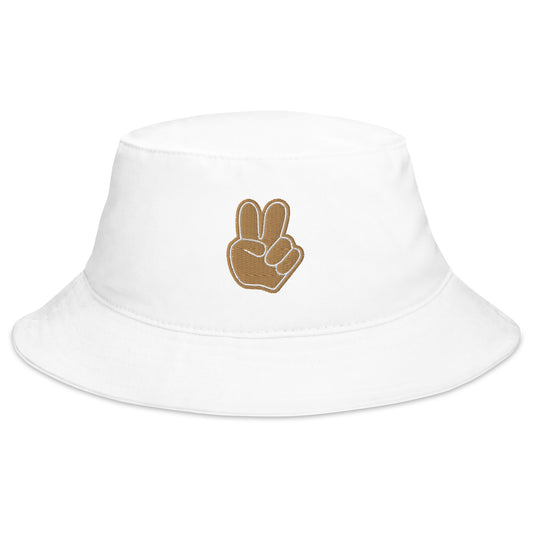 Hand Peace Sign Bucket Hat