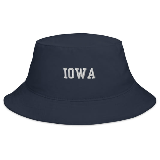 navy Iowa Bucket Hat