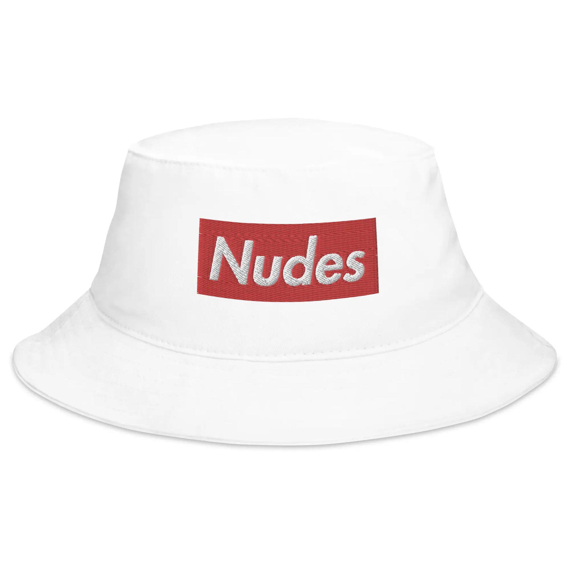 nudes bucket hat white