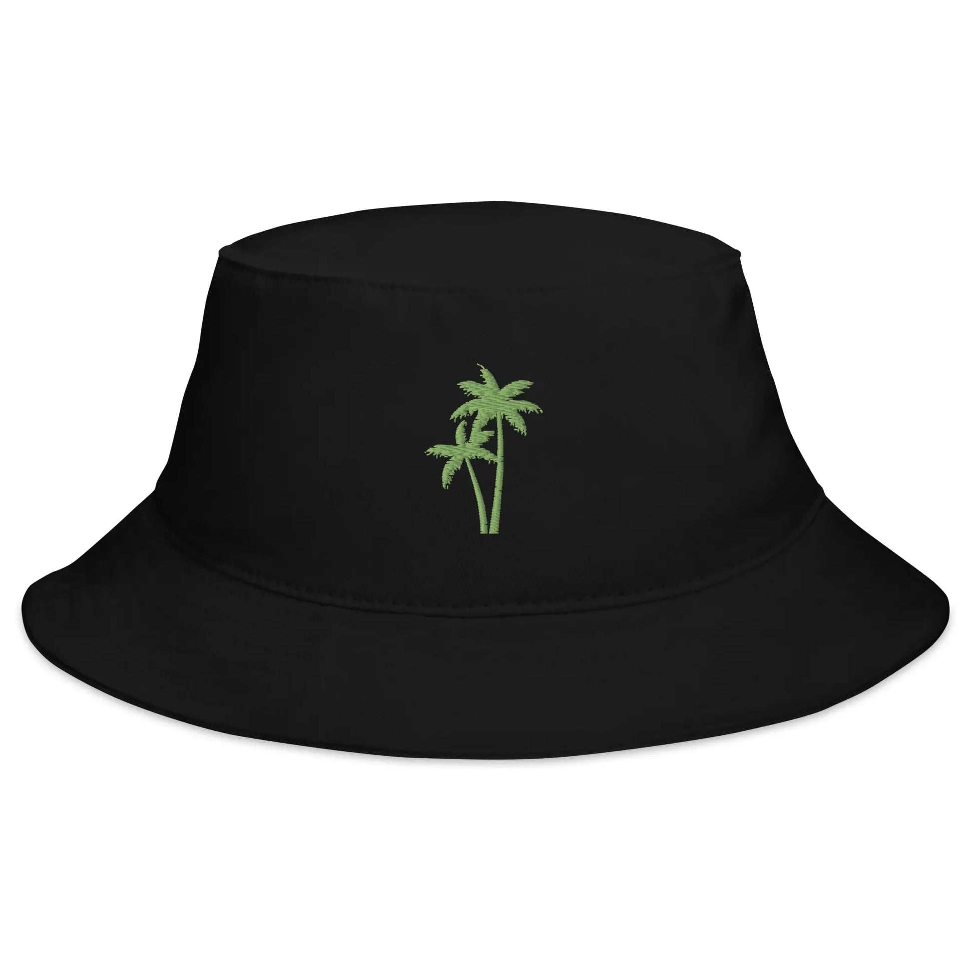 palm tree bucket hat black