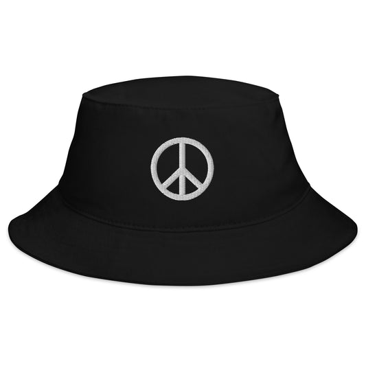 peace sign bucket hat