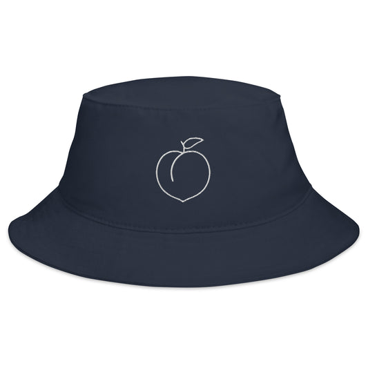 Peach Bucket Hat navy