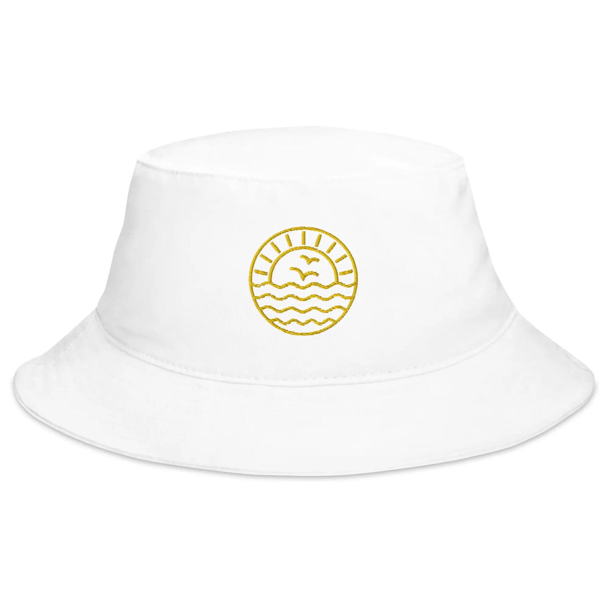 seabird white bucket hat