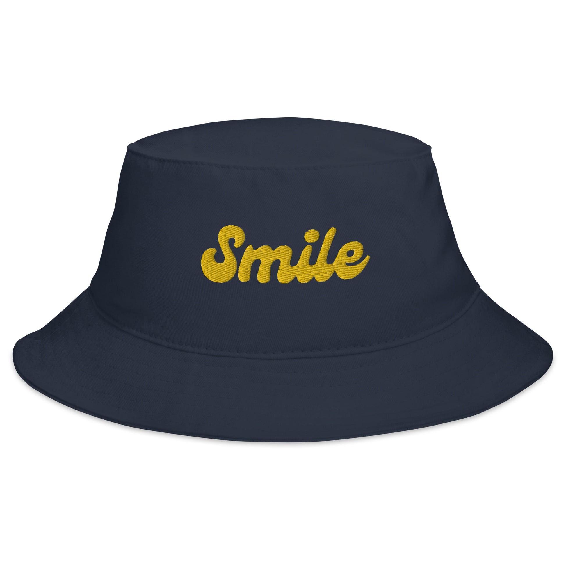 smile navy bucket hat