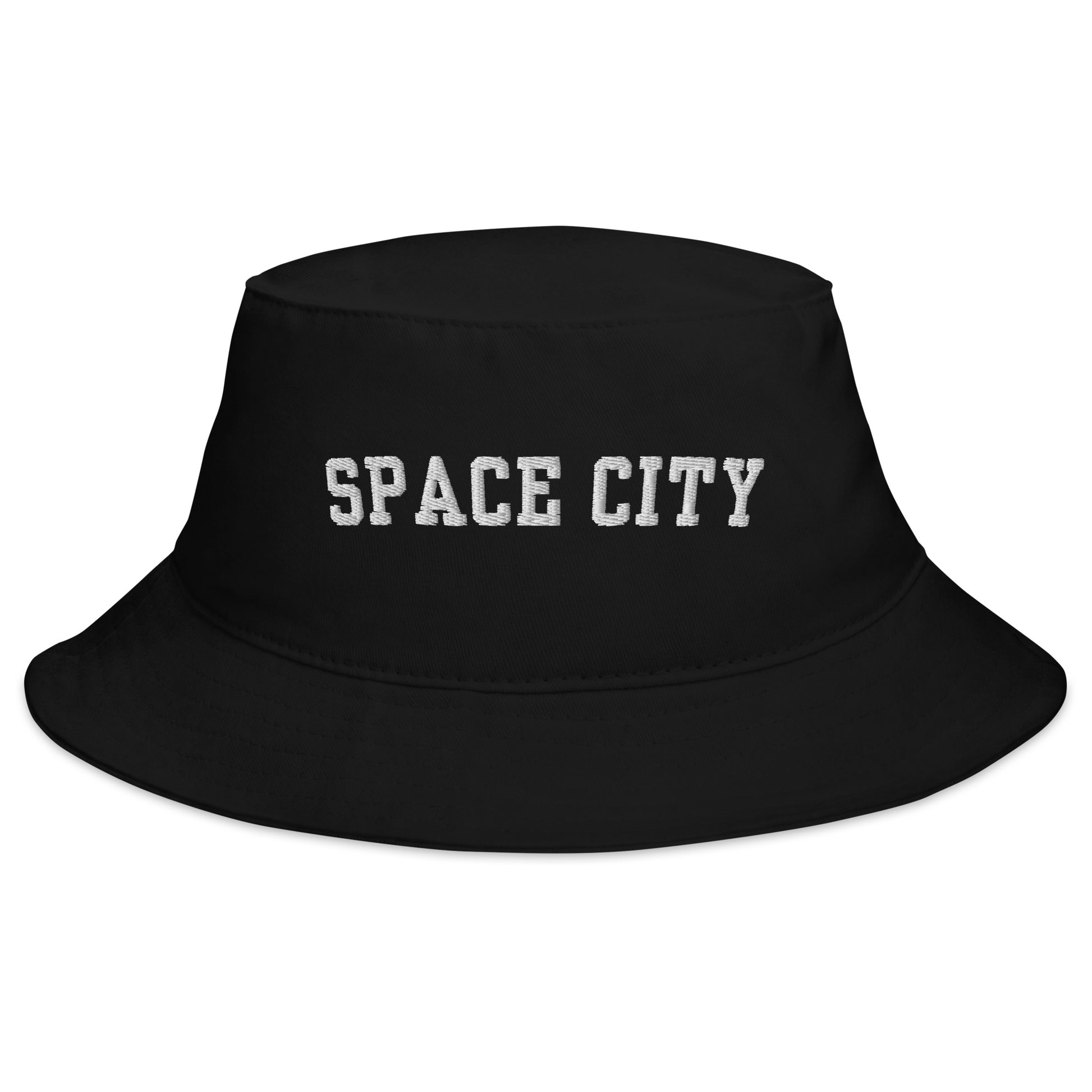 space city black bucket hat