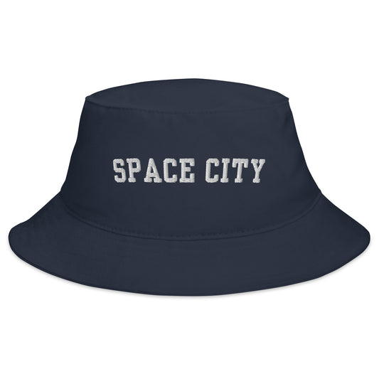 space city navy bucket hat