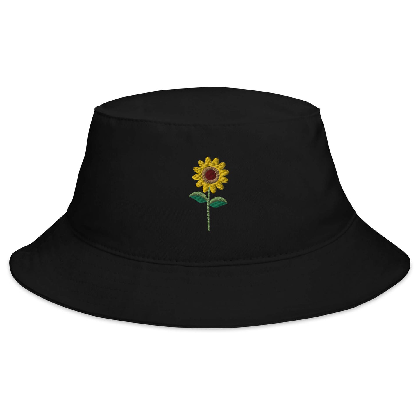 sunflower black bucket hat