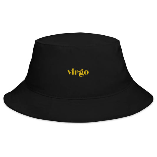 virgo black bucket hat